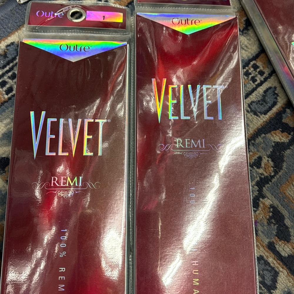 Straight Velvet Remi Yaki 100% Human Hair Natural Extensions color 1